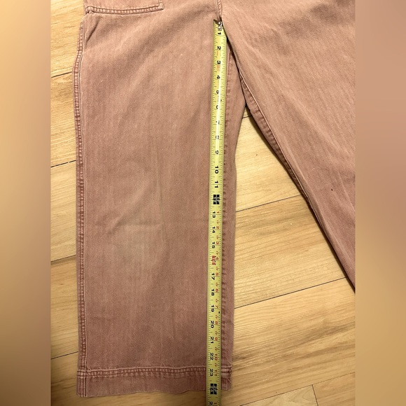 Free People Wide Leg Crop Pant- rose colored (pink) - Picture 10 of 10